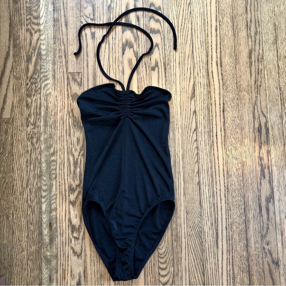 ✨3/$30✨ Zara Black Tie Up Halter Bodysuit | S​​